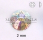Preview: Glas Strasssteine rund - Crystal AB Nail Art Nails Nagel Nögel Nailart